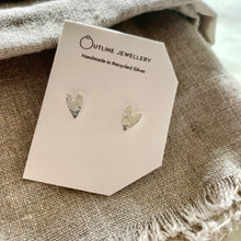 Load image into Gallery viewer, HAND DRAWN HEART STUD EARRINGS