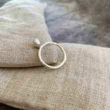 Load image into Gallery viewer, Textured Droplet Ring in Recycled sterling silver