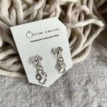 Load image into Gallery viewer, SEAFOAM SILVER DROP EARRINGS