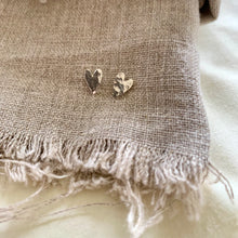 Load image into Gallery viewer, HAND DRAWN HEART STUD EARRINGS