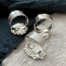 Load image into Gallery viewer, FENNER TEXTURED STATEMENT RINGS IN RECYCLED SILVER