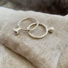 Load image into Gallery viewer, Textured Droplet Ring in Recycled sterling silver