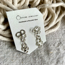 Load image into Gallery viewer, SEAFOAM SILVER DROP EARRINGS