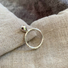Load image into Gallery viewer, Textured Droplet Ring in Recycled sterling silver